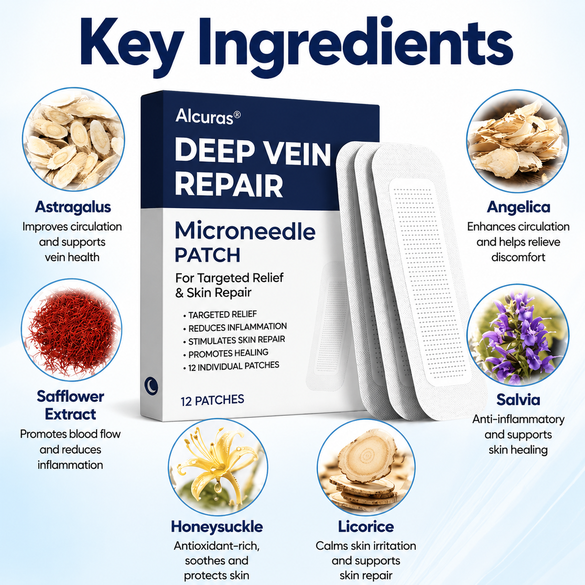 🔥LAST DAY 70% OFF-Alcuras® Deep Vein Repair Microneedle Patch