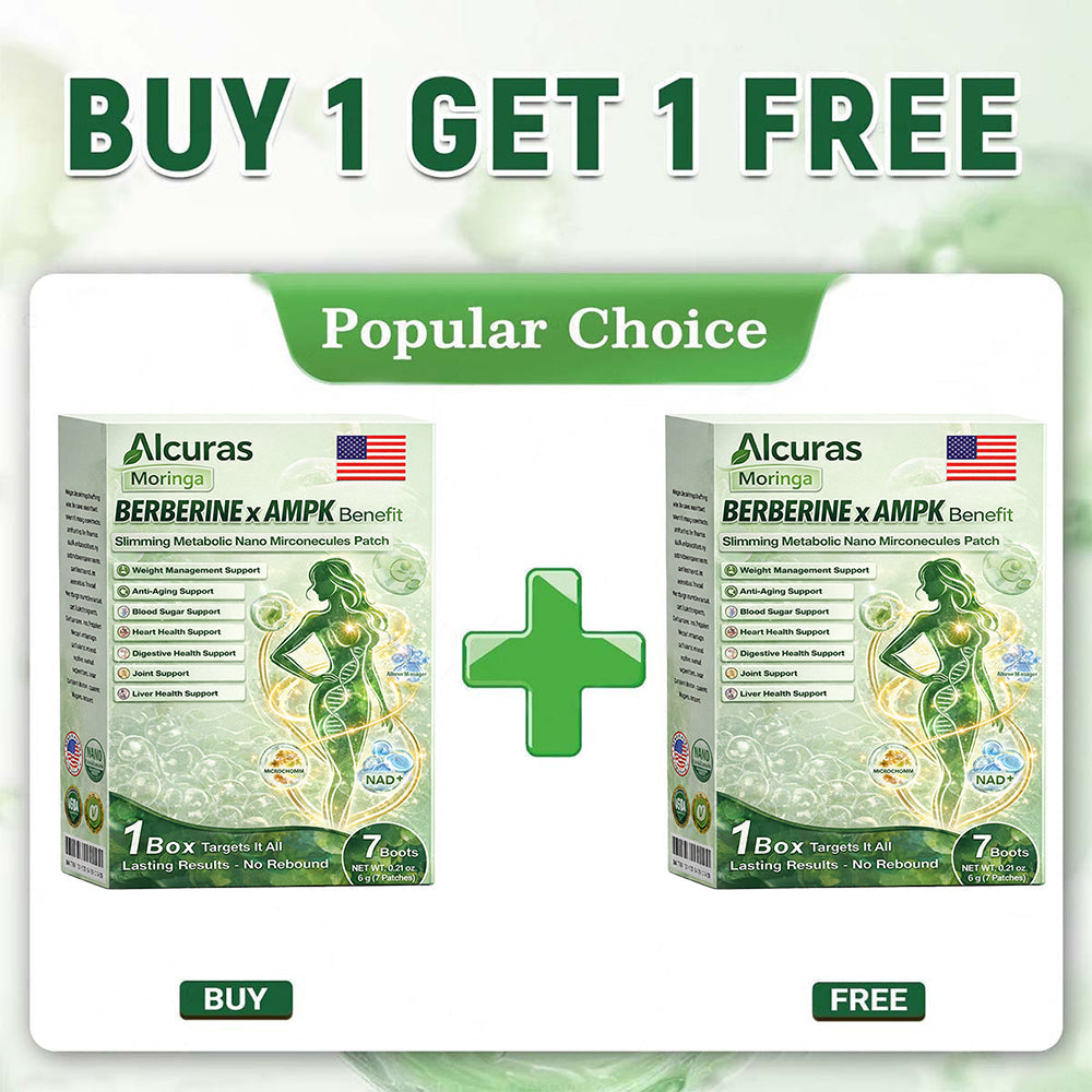 👩‍⚕️Alcuras™ Moringa × Berberine × AMPK 8-Benefit Slimming & Metabolic Nano Microneedle Patch 🇺🇸  Just once a day · Visible changes in 7 days  ✅ For obesity, loose skin, diabetes, sleep apnea, joint issues, and more