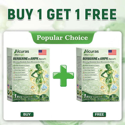 👩‍⚕️Alcuras™ Moringa × Berberine × AMPK 8-Benefit Slimming & Metabolic Nano Microneedle Patch 🇺🇸  Just once a day · Visible changes in 7 days  ✅ For obesity, loose skin, diabetes, sleep apnea, joint issues, and more