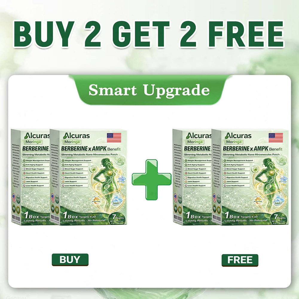 👩‍⚕️Alcuras™ Moringa × Berberine × AMPK 8-Benefit Slimming & Metabolic Nano Microneedle Patch 🇺🇸  Just once a day · Visible changes in 7 days  ✅ For obesity, loose skin, diabetes, sleep apnea, joint issues, and more