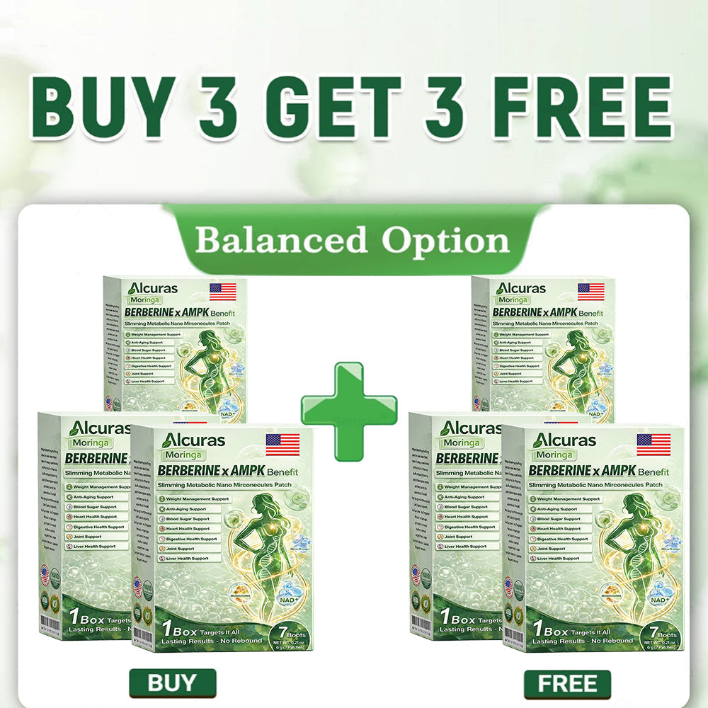👩‍⚕️Alcuras™ Moringa × Berberine × AMPK 8-Benefit Slimming & Metabolic Nano Microneedle Patch 🇺🇸  Just once a day · Visible changes in 7 days  ✅ For obesity, loose skin, diabetes, sleep apnea, joint issues, and more