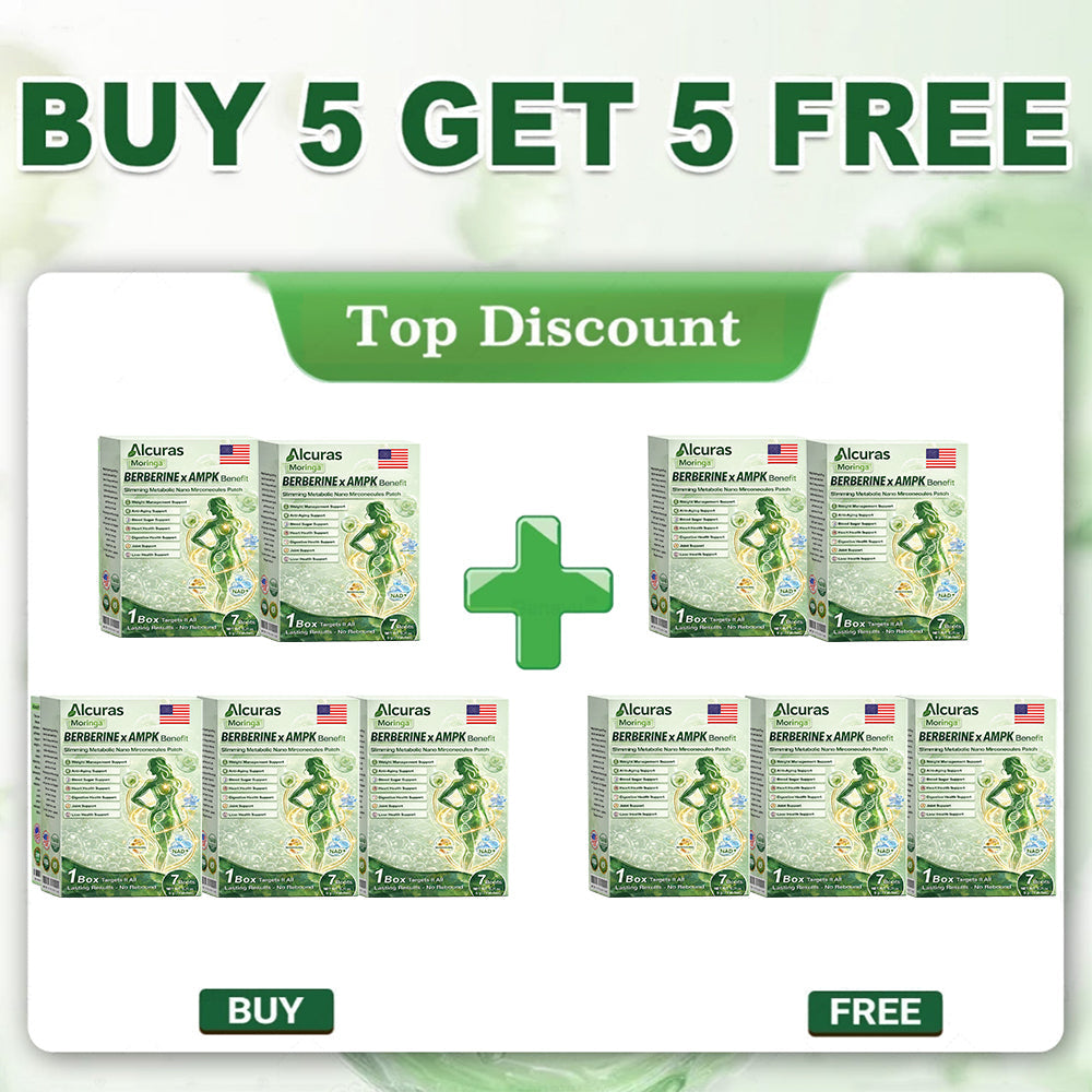 👩‍⚕️Alcuras™ Moringa × Berberine × AMPK 8-Benefit Slimming & Metabolic Nano Microneedle Patch 🇺🇸  Just once a day · Visible changes in 7 days  ✅ For obesity, loose skin, diabetes, sleep apnea, joint issues, and more