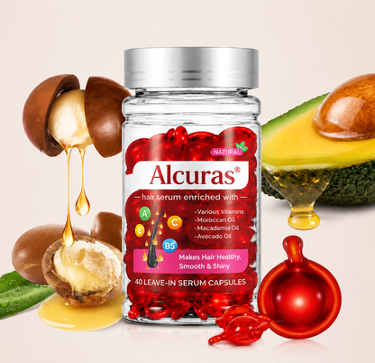 🥳2026 HOT SALE🥳💞50K+ SOLD!🌿🧖‍♀️ 50% OFF! Alcuras®Hair Treatment Serum with Moroccan Oil – Vitamin-enriched, repairs damage. Tames frizz, adds radiant shine. Perfect for daily care. Your hair's best friend. 🎁💆‍♀️