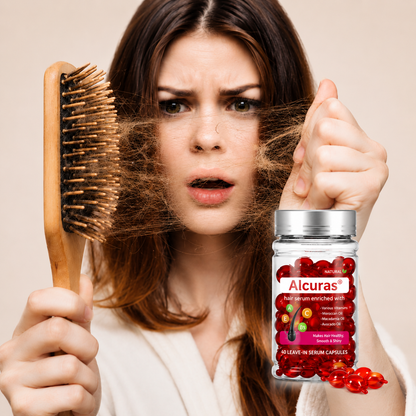 🥳2026 HOT SALE🥳💞50K+ SOLD!🌿🧖‍♀️ 50% OFF! Alcuras®Hair Treatment Serum with Moroccan Oil – Vitamin-enriched, repairs damage. Tames frizz, adds radiant shine. Perfect for daily care. Your hair's best friend. 🎁💆‍♀️
