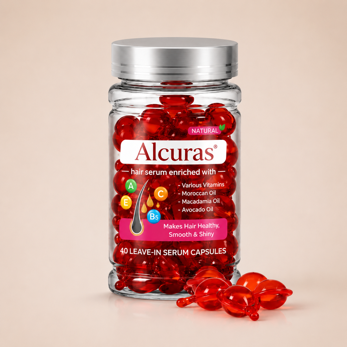 🥳2026 HOT SALE🥳💞50K+ SOLD!🌿🧖‍♀️ 50% OFF! Alcuras®Hair Treatment Serum with Moroccan Oil – Vitamin-enriched, repairs damage. Tames frizz, adds radiant shine. Perfect for daily care. Your hair's best friend. 🎁💆‍♀️
