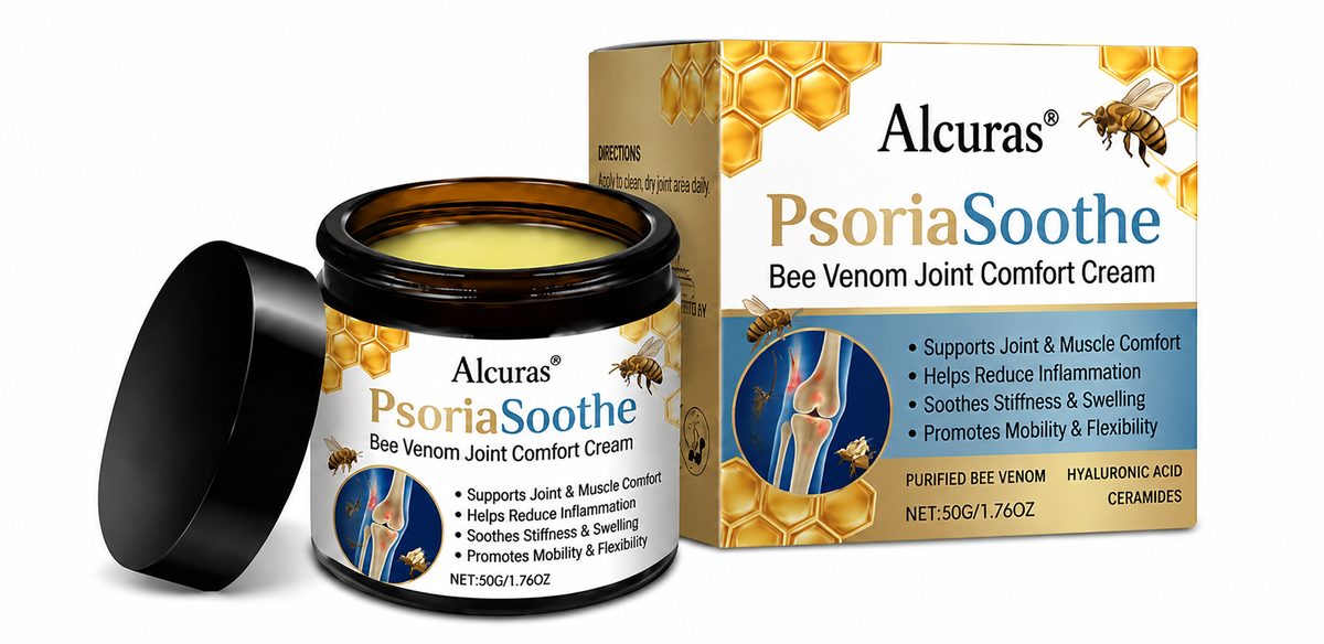 Alcuras® PsoriaSoothe Bee Venom Joint Comfort Cream（