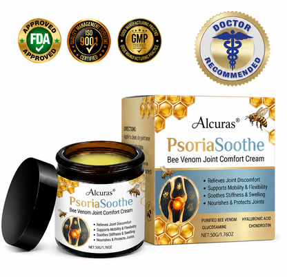 Alcuras® PsoriaSoothe Bee Venom Joint Comfort Cream（
