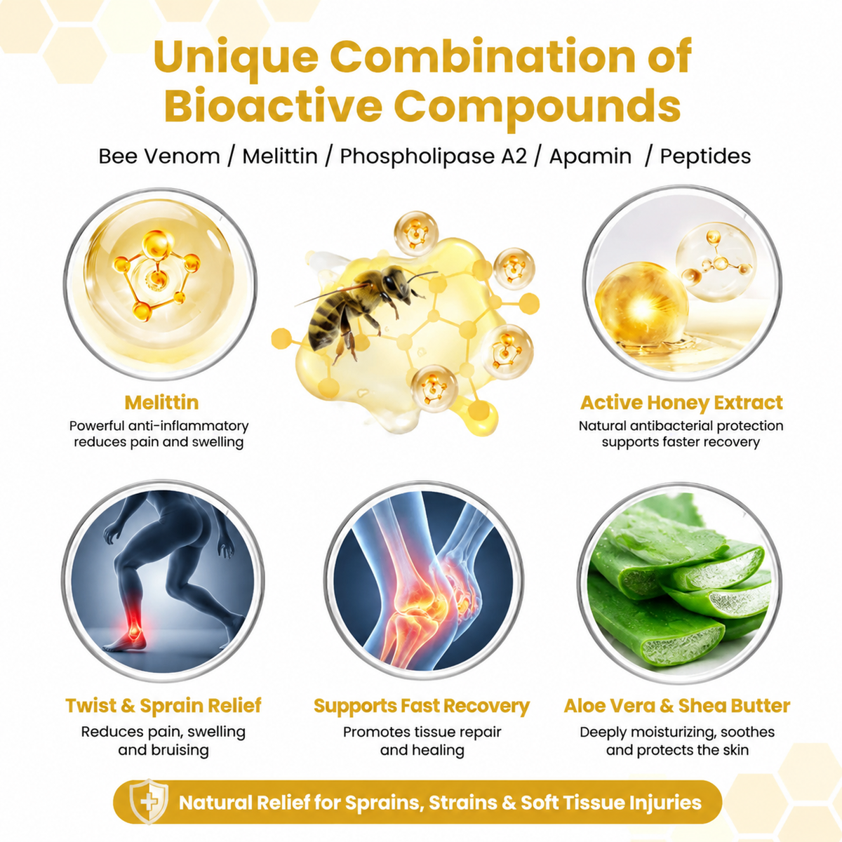 Alcuras® PsoriaSoothe Bee Venom Joint Comfort Cream（