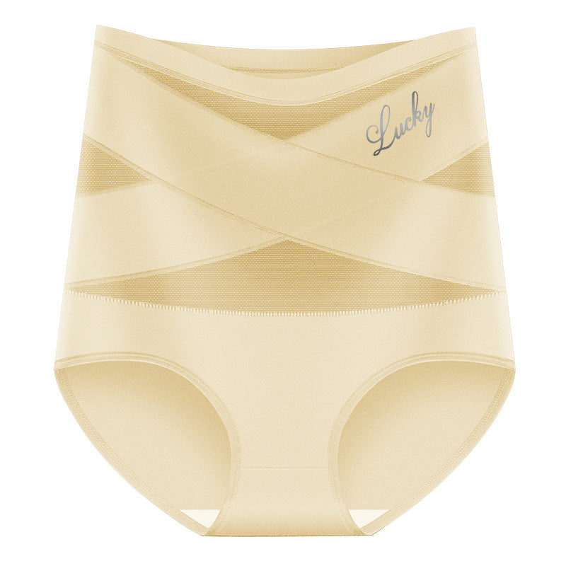 🎁Plus-Size High-Waist Cross Tummy Control Panties