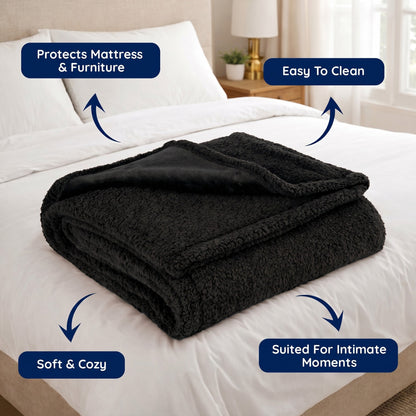 Waterproof Intimacy Blanket - Double / Black