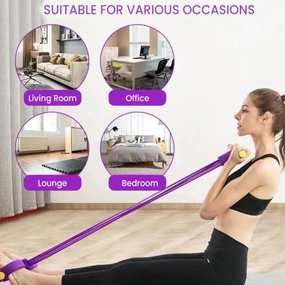 🔥50% OFF🔥💪 8-Tube Resistance Bands Set – Multifunction Tension Rope for Full-Body Workout, Strengthen Arms Legs Core, Foam Handles, Portable – Home Gym, Yoga, Stretching (21 Resistance Levels)
