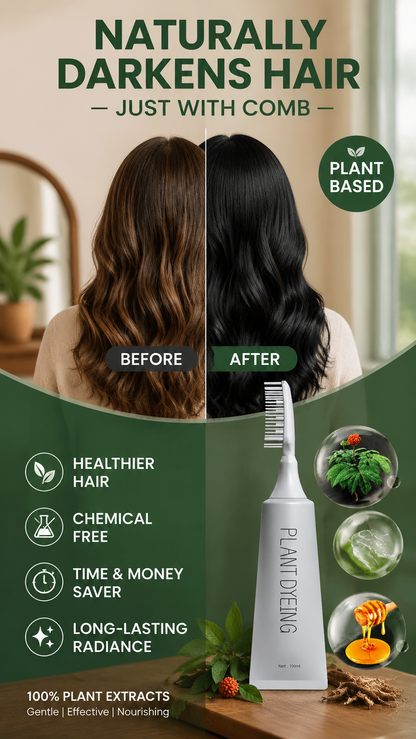 Plant-Based Comb Hair Dye