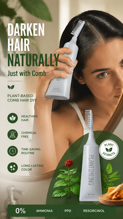 Plant-Based Comb Hair Dye