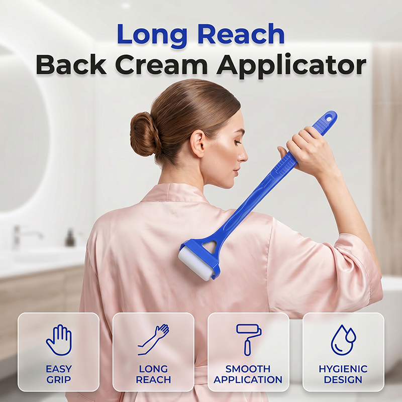 🔥Hot Sale 50% OFF🔥 Stop Twisting Like a Pretzel! Long Reach Back Applicator Roller – Lotion & Sunscreen, Solo ✨