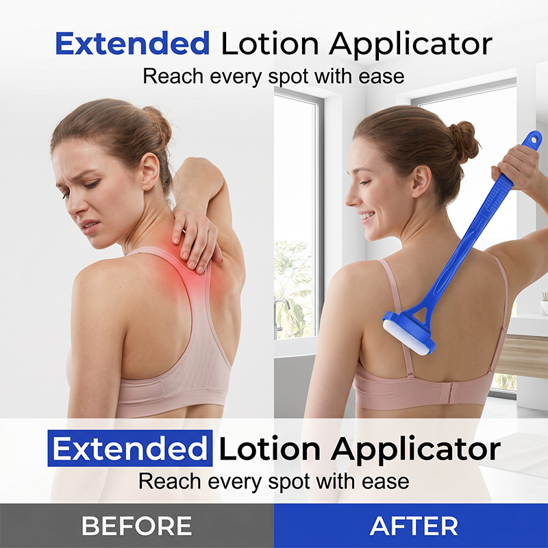 🔥Hot Sale 50% OFF🔥 Stop Twisting Like a Pretzel! Long Reach Back Applicator Roller – Lotion & Sunscreen, Solo ✨