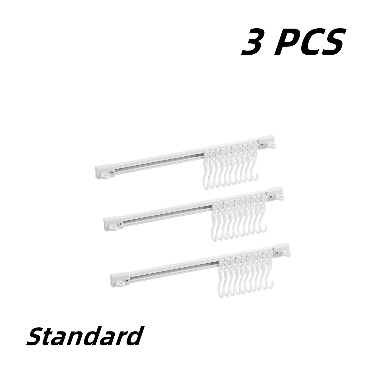🥳2026 HOT SALE🥳💞50K+ SOLD!🧺🔧 50% OFF! Multifunctional Slide Rail Hook – Punch‑free installation, adjustable hook spacing. Holds utensils, towels & robes – no wall damage! 🏠✨