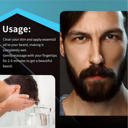 ✨ Beard Care Essential Oil – Fast-Absorb, Non-Greasy, Nourishes Skin & Beard🌿
